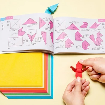 100 lehte DIY Kokkuklapitavad Paber-10 Värvi Ruudu Origami Paber Kahepoolne Origami Paber Kingitus Lastele Poisid Tüdruk Algajatele
