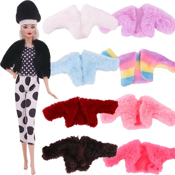 11 Mudelid Barbiees Nuku Riideid Moe-Mantel -, Plüüš-Tops Koos Seelik Top Püksid Sobivad Barbiees&BJD Nukk Kingitus Tüdrukud Tarvikud