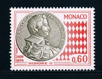 1tk/Set Uus Monaco Post Tempel 1974 Portree Honore II Skulptuur, Templid MNH