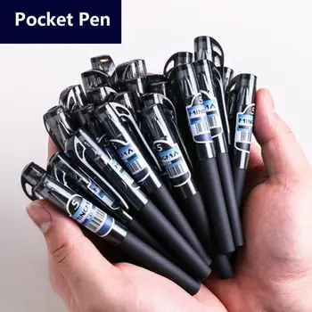 5TK Kiire Kuiv 0,5 mm Suure Mahutavusega Õpilased Ultra Taskus Pliiats Gel Pen Mini