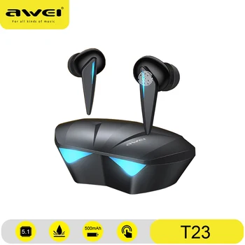 AWEI Bluetooth Kõrvaklapid V5.3 TWS Juhtmeta Kõrvaklapid HiFi Stereo-Peakomplekti Touch Control Earbuds Automaatne Sidumine Smartearphone