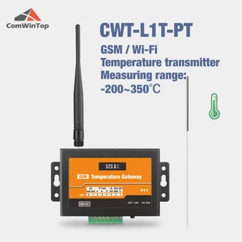CWT-L1T-PT Juhtmevaba Gsm 3g, 4g, Wifi, PT 100 Temperatuuri Andur Häire Saatja