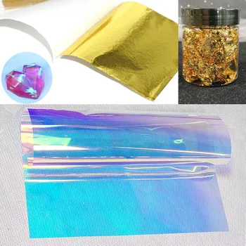 Fantaasia Värviline Laser Paber Kuldne Foolium Paber Epoksü-Tarvikud Diy Crystal Epoksü Ripats Pendel Tabel Bracket Filler