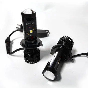 H7 ja H4 LED Projektor Mini Objektiivi Auto H4 LED-Esitulede Pirnid Kit Konversiooni Kit Hi/Low Beam H7, H4 RHD LHD 6000K Auto Valguse Lamp