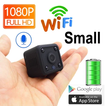 JIENUO 1080P Mini WiFi Ip Kaamera Kaamera Aku IpCam Cctv Traadita Turvalisuse HD Järelevalve Mikro-Cam Öise Nägemise Kodus Jälgida