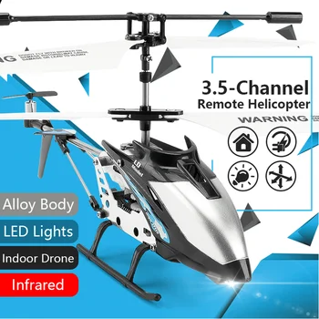 Kaugjuhtimispuldiga Helikopter 3.5 AHELS Metallist RC Helikopter Tilk Vastupidav Sulam Kerge Laadimine USB Mänguasi Lennuk Mudel