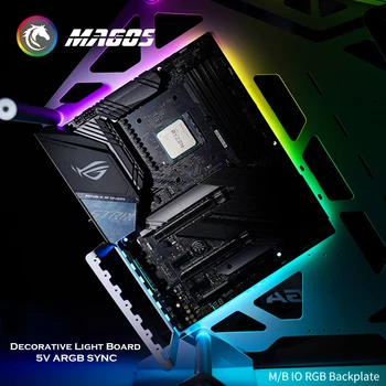 M/B Helendav Pad Taustvalgus / Backplate RGB, Sümfoonia 5V ARGB SYNC Kasutatud ATX/MATX/ITX MOBO, Arvuti Gamer MOD valgusreostuse