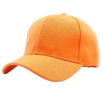 Mehed Naised 6 Paneel Plain Baseball Cap Reguleeritav Tahke (Sh Risttoimse) Sidusega Mütsid Oranž Punane Sinine Must Hall Pruun