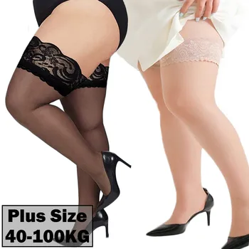 Naiste Pluss Suurus Sukad koos Anti-slip Sugu Sokid Erootiline Eksootiliste Pesu Reie Kõrge Võrk Parempidises Seksikas Crotchless Sukkpüksid