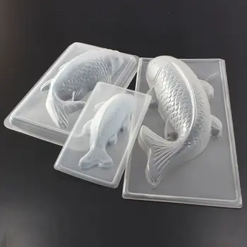 Plastikust 3D Kala Hallituse Käsitöö, Küpsetamine, Hallituse Kook Šokolaadi Tarretis Mousse Fondant Ice Cube Saia Hallitusseened Jõulud Silikoon Bakeware