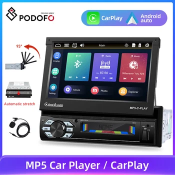 Podofo Car 1din Raadio CarPlay GPS Navigatsioon 7