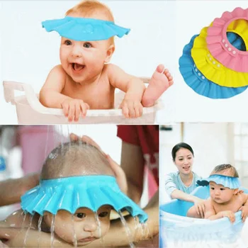 Reguleeritav Baby Shower Müts Väikelapse Kids Šampoon Supelda Dušš Kork Pea Pesta Juuksed Kilp Otsene Päikesesirm Caps Baby Care