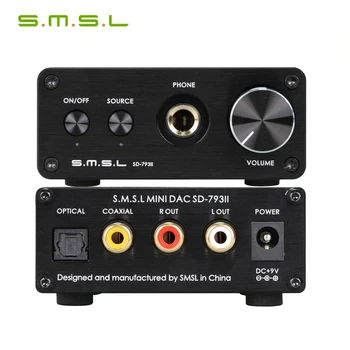 SMSL SD-793II Kõrvaklappide Võimendi PCM1793 DIR9001 DAC-Digital Audio Decoder