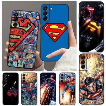 Superkangelane Superman Telefon Case for Samsung Galaxy S21 S22 Ultra S20 FE S10 S9 Plus 5G lite 2020 Pehme Funda Kate