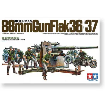 TAMIYA MUDEL 1/35 MÕÕTKAVAS sõjaliste mudelite #35017 saksa 88mm Relv Flak 36/37