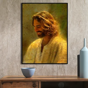 Uus Kodu Decor Seina Art graafika Ja Plakatid Portree Lõuendile Maali Jumal Jeesuse Kristuse Pilt elutuba Magamistuba